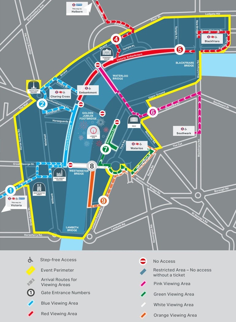 Thames Riverside, London, England, United Kingdom Seating Plan