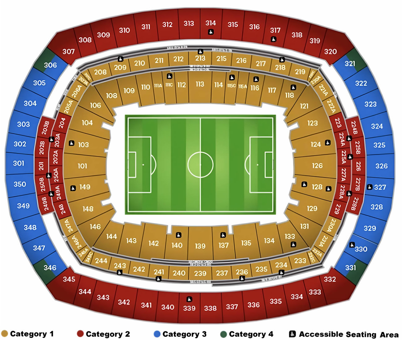 MetLife Stadium, East Rutherford, New Jersey, United States Seating Plan